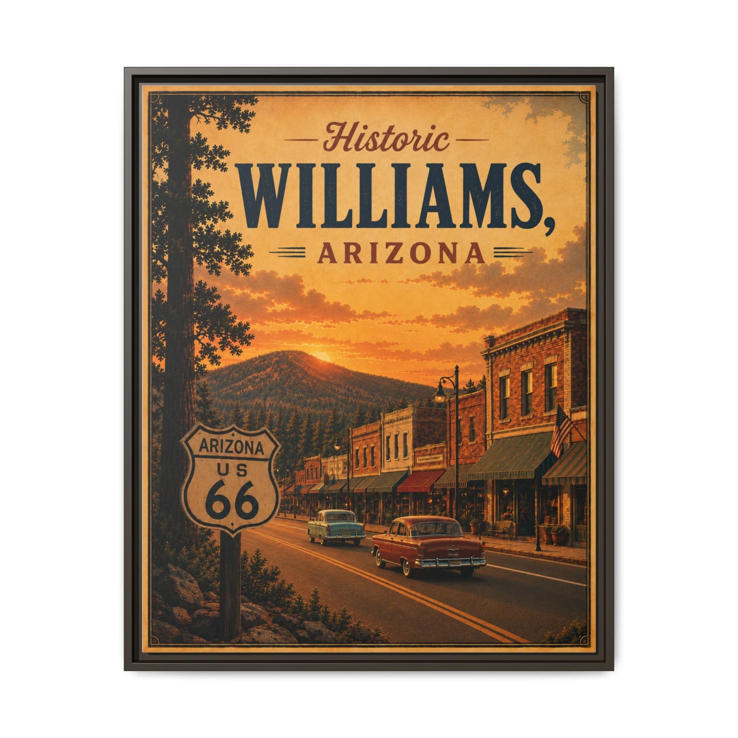 Matte Canvas, Framed (Multi-color)