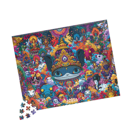 Mystical Cat Kingdom Jigsaw Puzzle — Colorful 110/252/520‑Piece Adults & Kids Puzzle